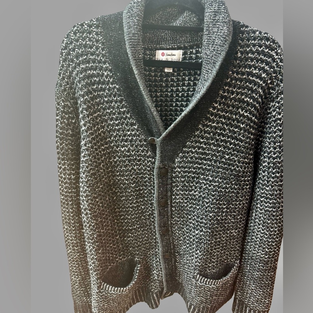 Rag & Bone Shawl Collar‎ Knit Cardigan Wool Cotton XXL
